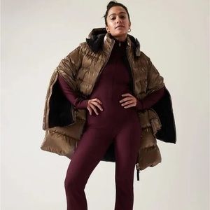 Athleta x Alicia Keys Gold Ski Jacket